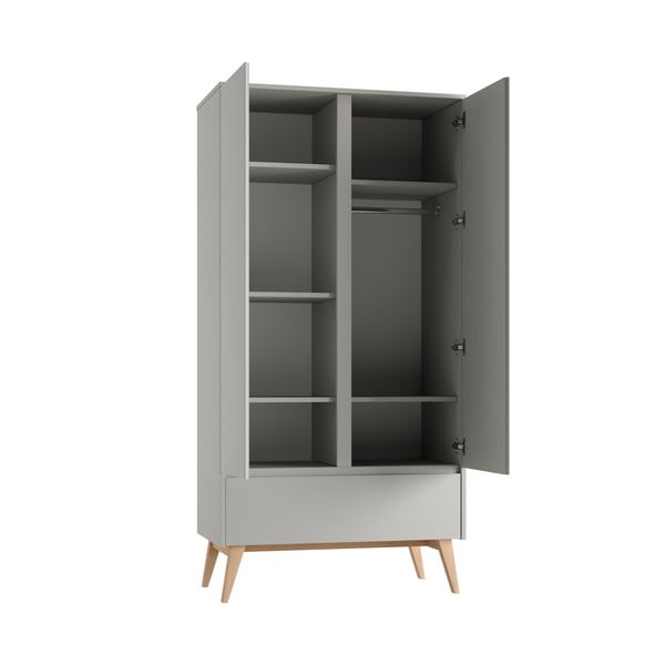 Armadio grigio per bambini 100x52,5 cm Swing - Pinio-image-1