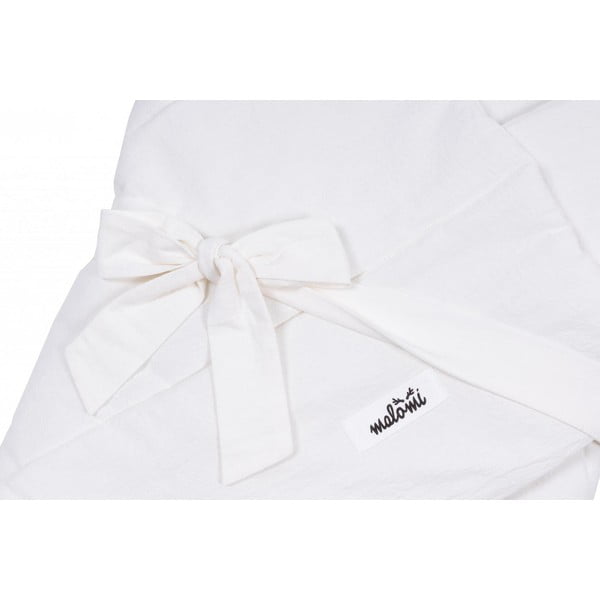 Fascia per neonati in cotone bianco 75x75 cm - Malomi Kids-image-1