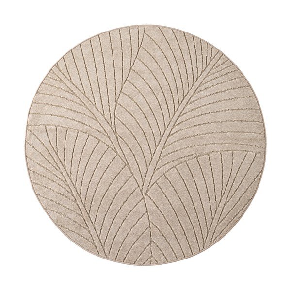 Tappeto da interno/esterno rotondo beige ø 160 cm Nova 1203 – Ayyildiz Carpets