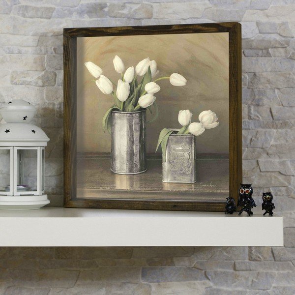 Pittura murale Tulipani, 34 x 34 cm - Evila Originals-image-1
