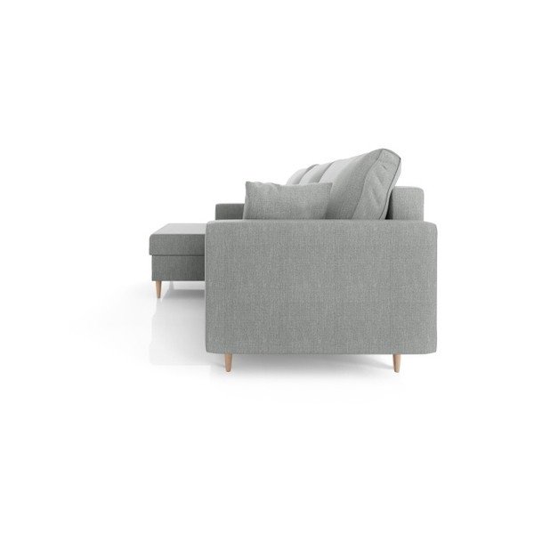 Divano letto grigio con contenitore Aubrieta, angolo sinistro - Mazzini Sofas-image-4