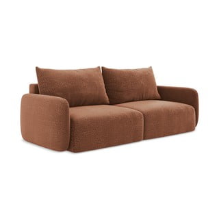 Divano color mattone allungabile/con contenitore 238 cm Kalena – Makamii