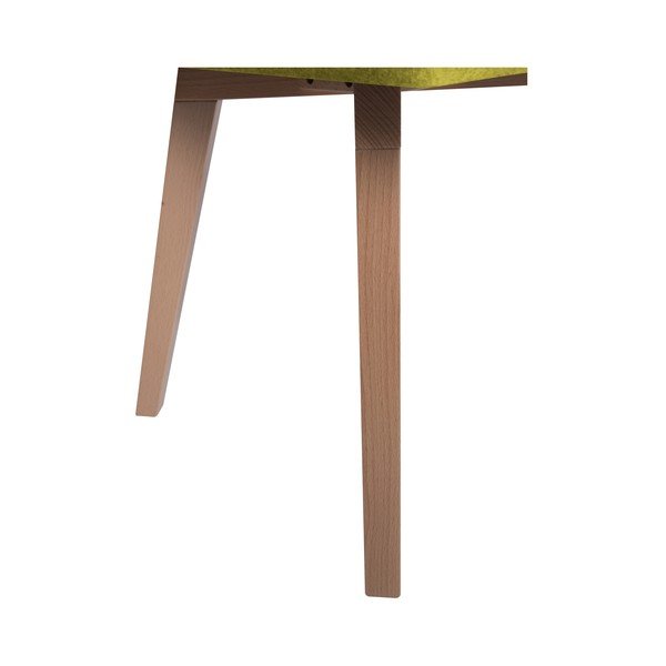 Sedia da pranzo gialla Tulip - Mazzini Sofas-image-1