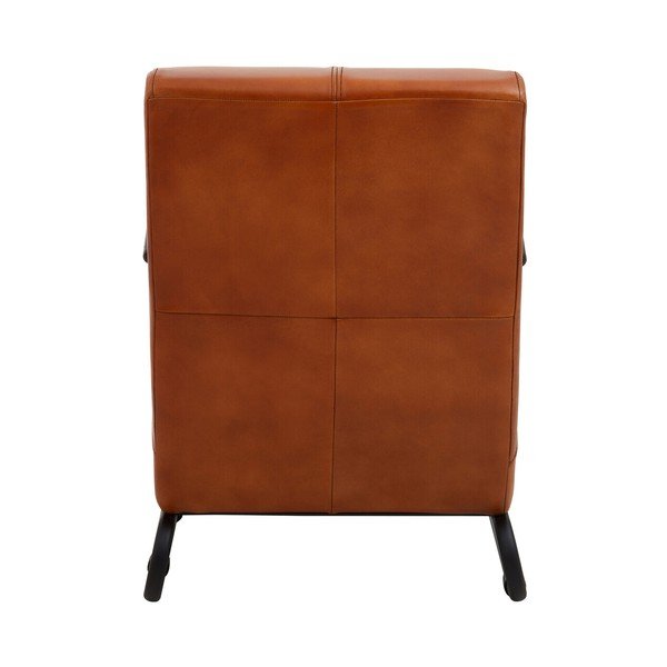 Poltrona marrone con rivestimento in pelle Buffalo – Premier Housewares-image-4