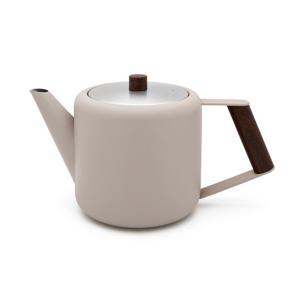 Teiera beige in acciaio inox 1,1 l Duet Boston – Bredemeijer