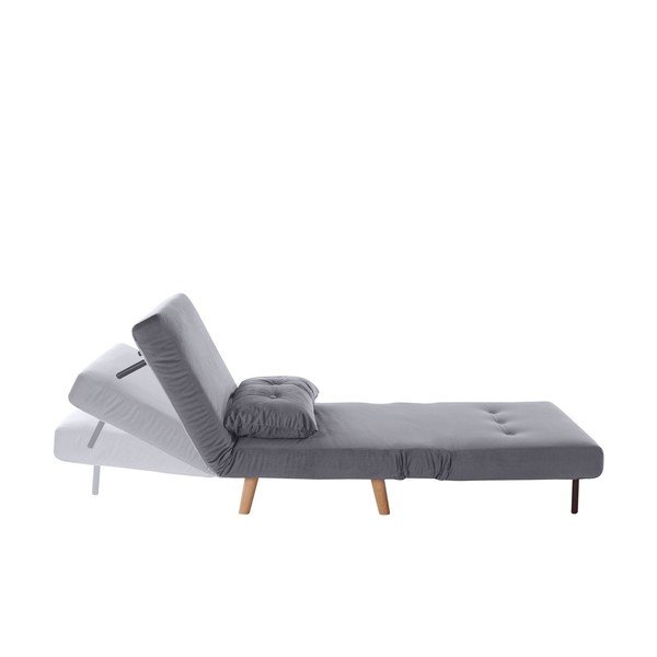 Poltrona in velluto grigio Magalli - Støraa-image-4