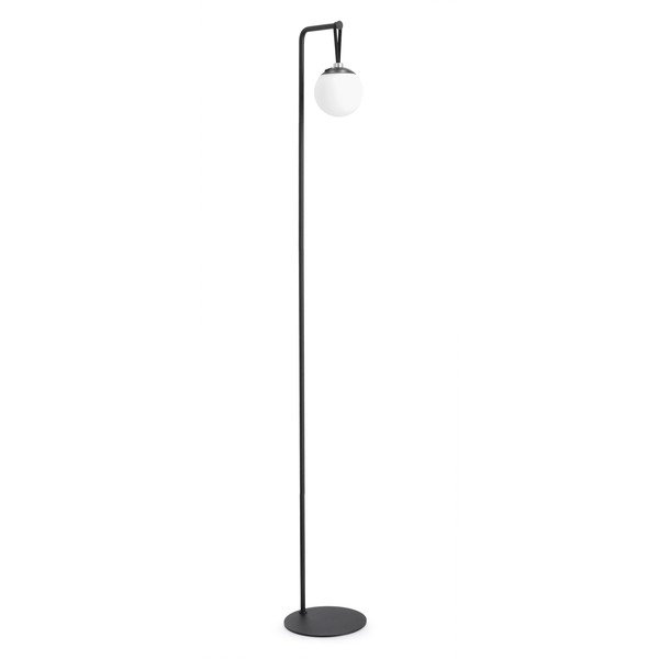 Lampada da terra LED nera con paralume in plastica con intensità regolabile (altezza totale 140 cm) Balmony – Bizzotto