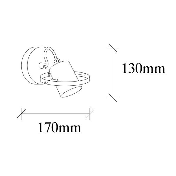 Lampada da parete nera Vaveyla – Opviq lights-image-3