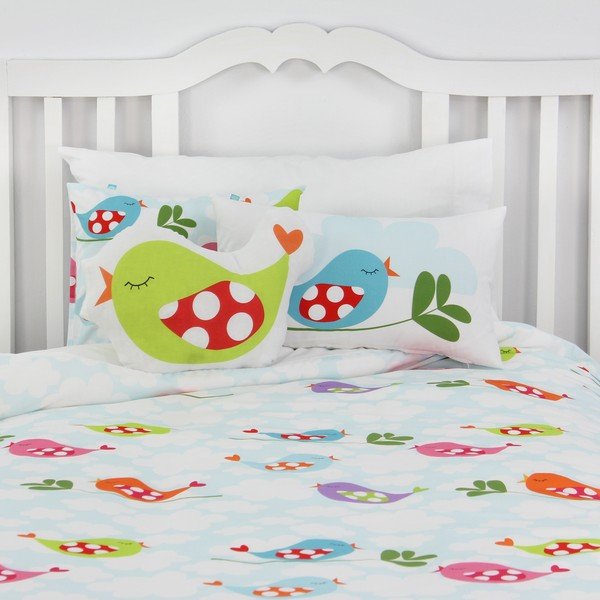 Cuscino per bambini in cotone, 40 x 30 cm Little Birds - Mr. Fox-image-2