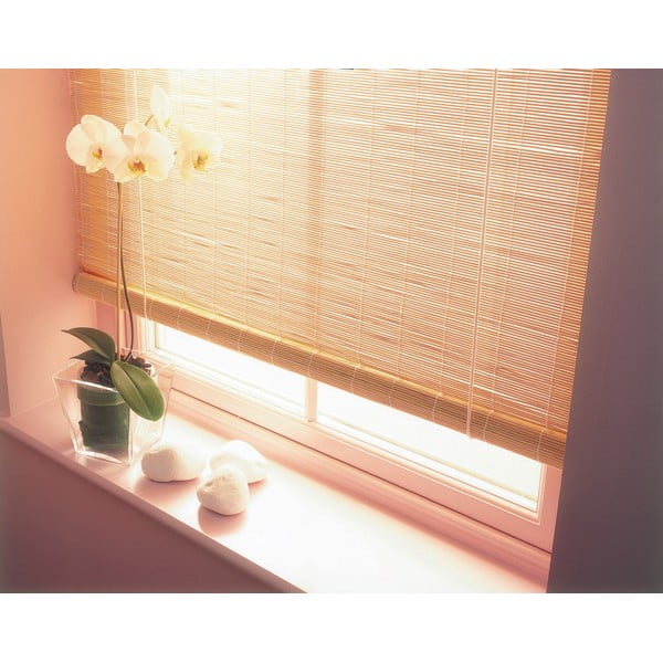 Tenda a pacchetto di colore naturale in bambù 80x160 cm – Gardinia-image-1