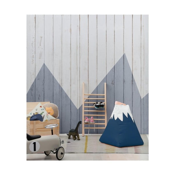 Borsa da salotto blu per bambini Mountain - Little Nice Things-image-1