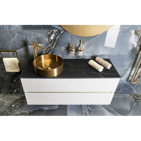 Rubinetto per lavandino dorato verticale Spy – Sapho-image-4