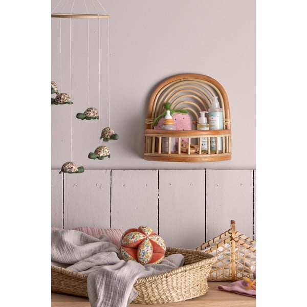 Scaffale in rattan per bambini in colore naturale Preet - Bloomingville Mini-image-4