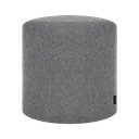 Poggiapiedi grigio con rivestimento in lana Folk – noo.ma