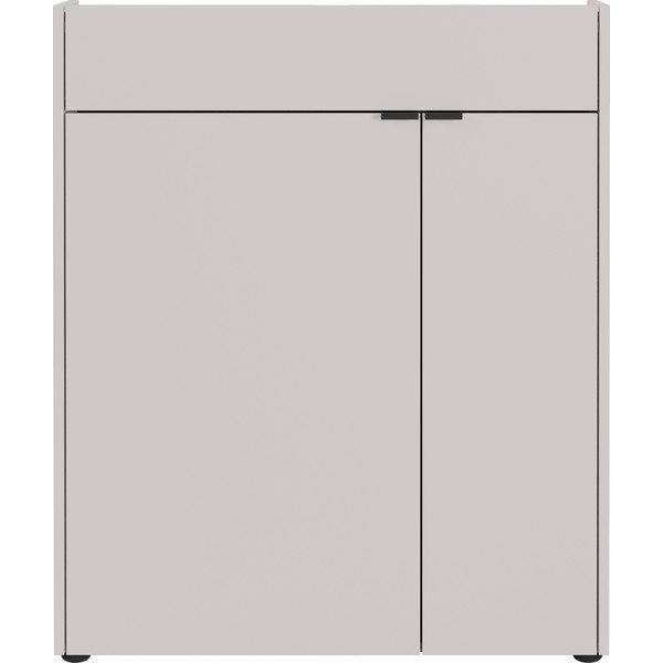 Armadietto color crema opaco 83x99x22 cm Ameca – Germania-image-2