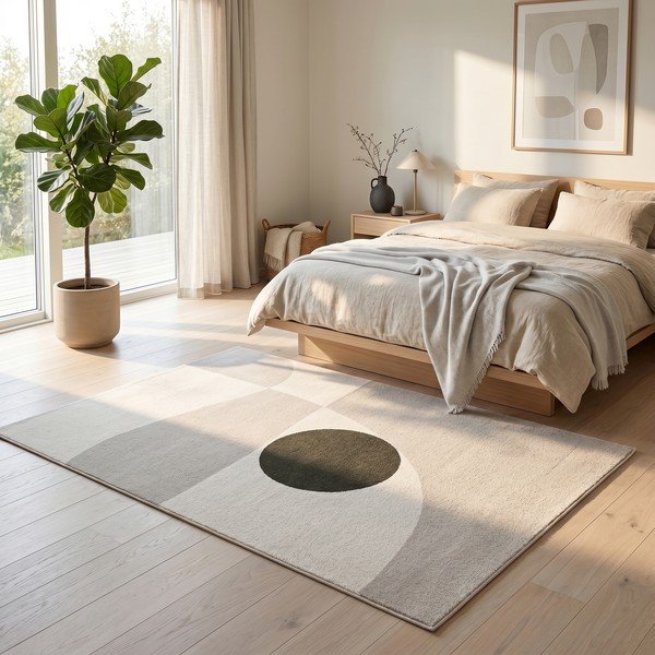 Tappeto beige/crema 120x170 cm Martini - ESTE-image-2