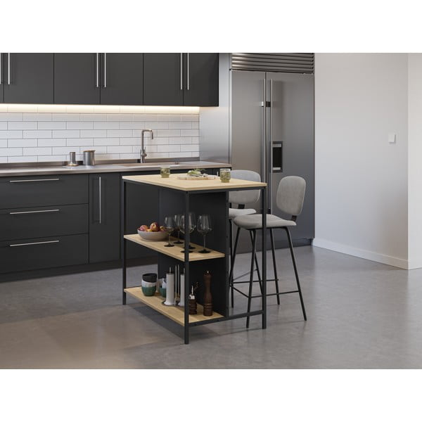 Tavolo da bar in rovere 60x100 cm Sagi - Marckeric-image-2