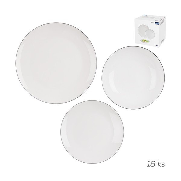 Set da pranzo in new bone china 18 pz Decora – Orion-image-2