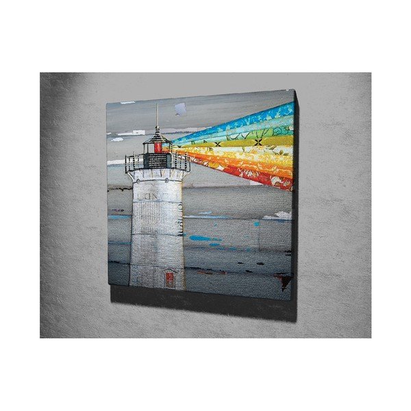 Pittura murale su tela Faro, 45 x 45 cm - Wallity-image-2