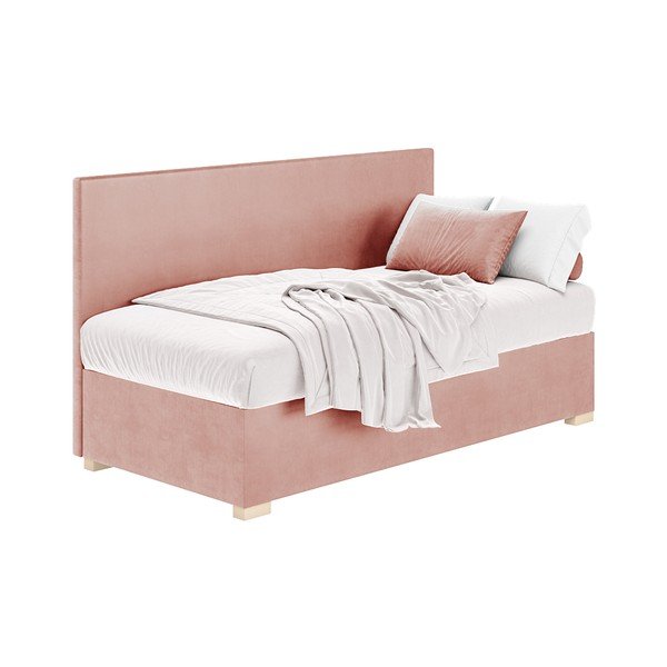 Letto da bambini rosa con contenitore con materasso incluso 90x200 cm Cozi – Ghado-image-2