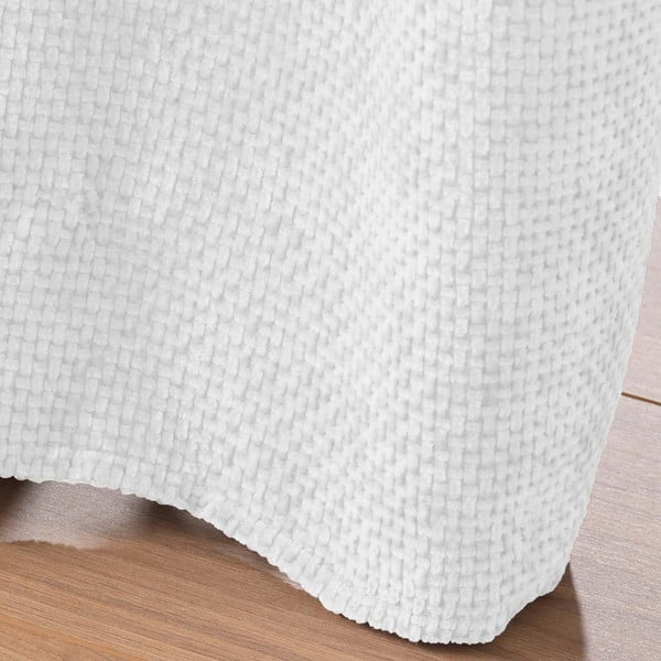 Tenda bianca in ciniglia 140x260 cm Leo – douceur d'intérieur-image-4