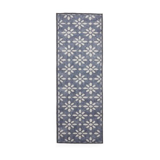 Passatoia blu scuro lavabile 76x230 cm Coral Blue – Think Rugs