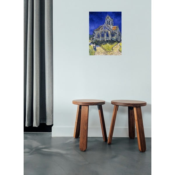 Dipinto - riproduzione 30x40 cm The Church at Auvers, Vincent van Gogh - Fedkolor-image-1