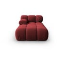 Poltrona lounge in velluto rosso (angolo sinistro) Bellis - Micadoni Home