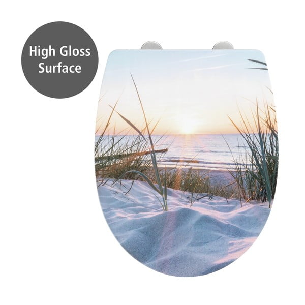 Sedile WC con chiusura Easy-Close (automatica) 36,5 x 45 cm Baltic – Wenko