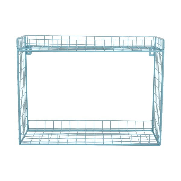 Mensola turchese in acciaio con ripiani multipli 40 cm Reja – PT LIVING