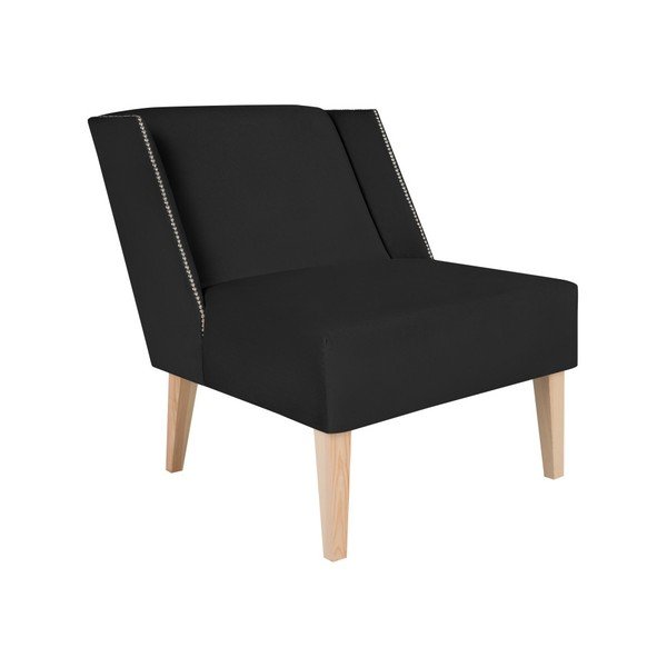 Černé křeslo Micadoni Home Cesar