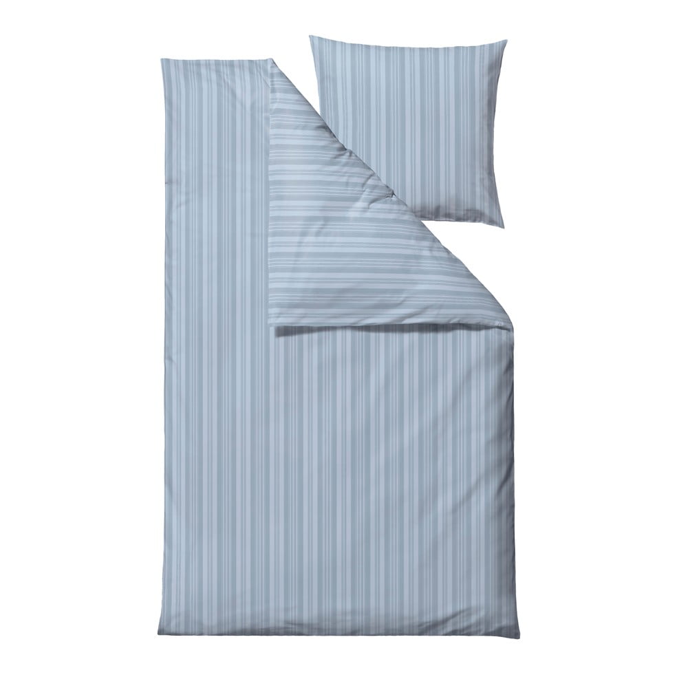 Set copripiumino e federa azzurro in tessuto damascato per letto singolo/per letto esteso 140x220 cm Noble – Södahl | Biancheria da letto