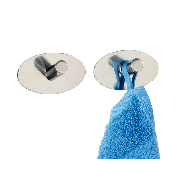 Set di 2 ganci in acciaio inossidabile autoserranti Piceno - Wenko-image-1