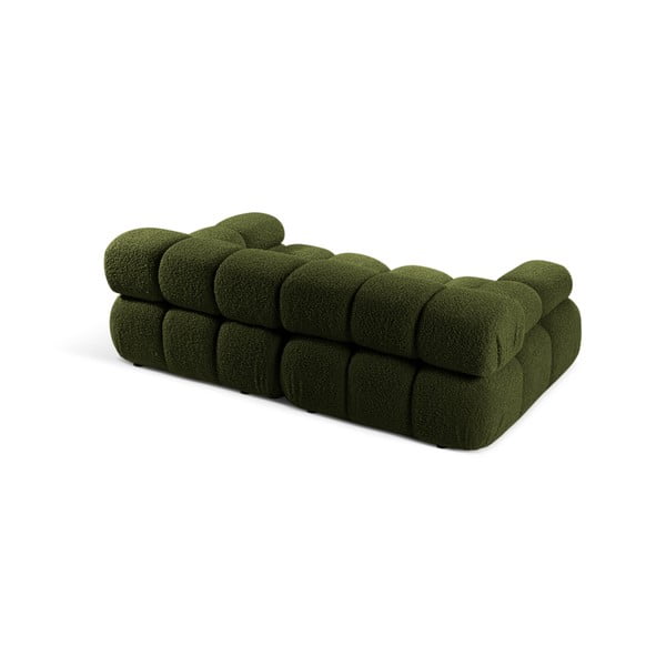 Divano componibile verde in tessuto bouclé 188 cm Bellis - Micadoni Home-image-4