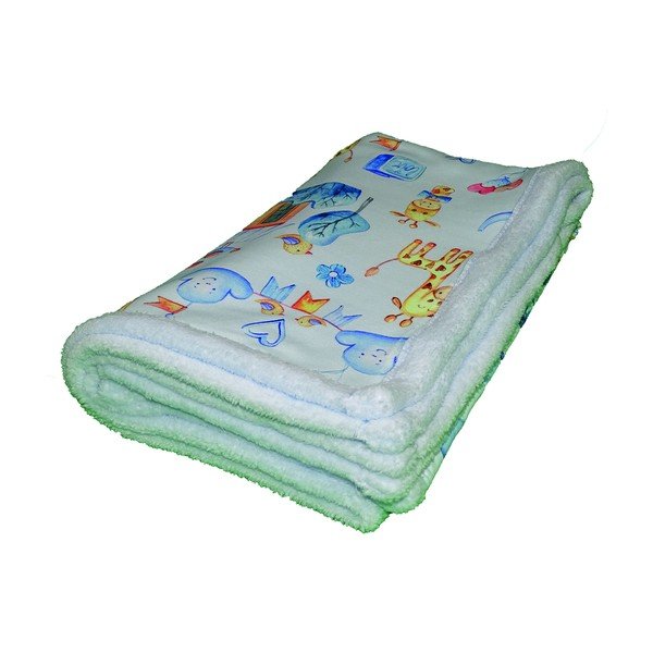 Coperta azzurra per neonati 80x100 cm - OYO kids-image-1