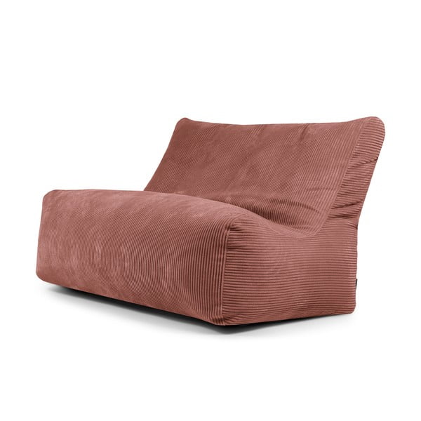 Puof a sacco color mattone con rivestimento in velluto a coste Sofa Seat Lounge – SLOWDOWN