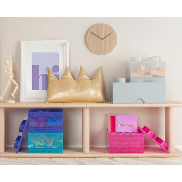 Scatola per bambini azzurra in plastica 25x25x18 cm – LEGO®-image-4