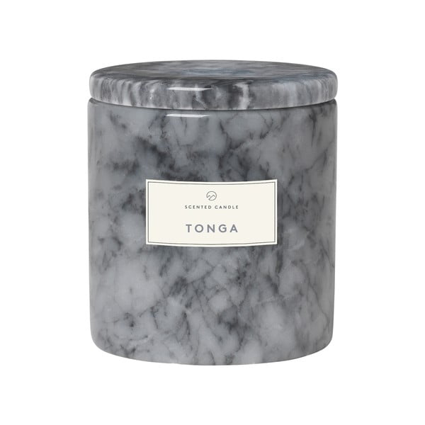 Candela profumata ai fiori di Tonga in scatola di marmo Marmo Tonga - Blomus