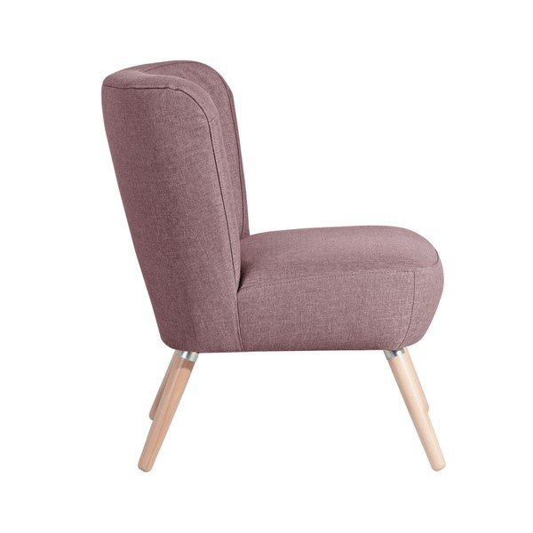 Poltrona rosa antico Neele Duro Aubergine - Max Winzer-image-2