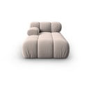 Poltrona lounge in velluto beige (angolo sinistro) Bellis - Micadoni Home