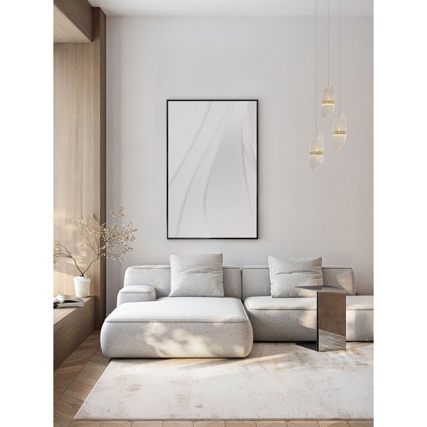 Lampadario LED color ottone in metallo con paralume in vetro con intensità regolabile ø 32 cm Lucien – Nova Luce-image-1
