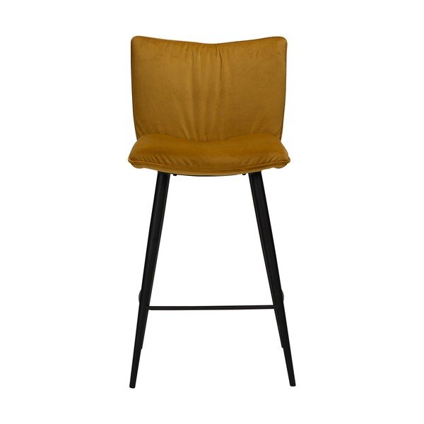 Sgabello da bar in velluto giallo, altezza 93 cm Join - DAN-FORM Denmark-image-1
