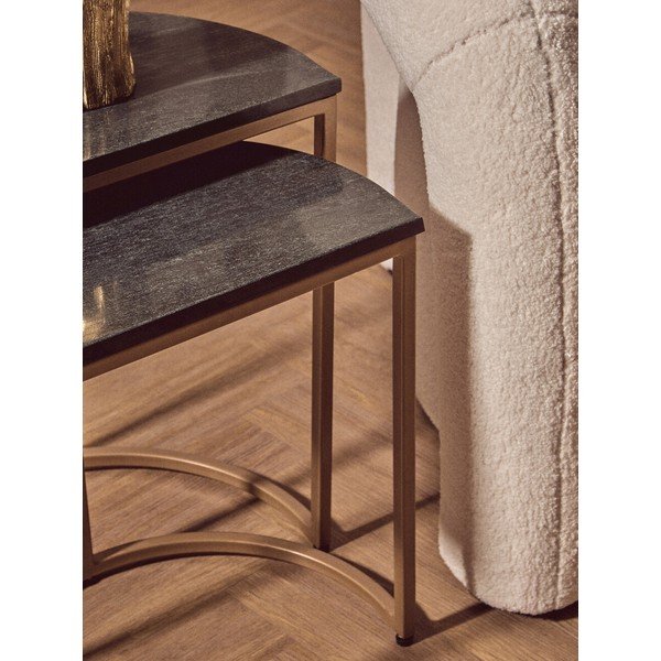 Set di tavolini su marmuriniu stalviršiu 2 pz 28x45 cm Varana – Premier Housewares-image-4