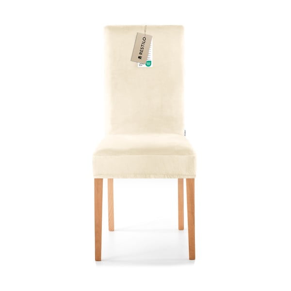 Set di coprisedia color crema con rivestimento elastico per sedie 4 pz 48 cm Sento – Restilo-image-2