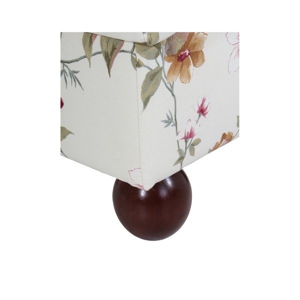 Sgabello Monarch a fiori color crema - Max Winzer-image-2