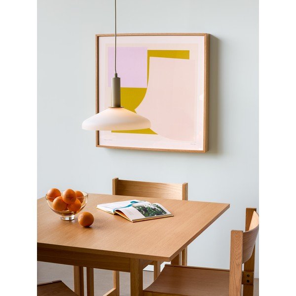 Tavolo da pranzo con effetto rovere 110x110 cm Geo – Hübsch-image-1