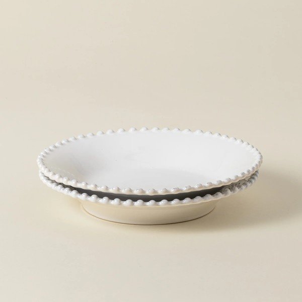 Piatto fondo in gres bianco , ⌀ 24 cm Pearl - Costa Nova-image-3