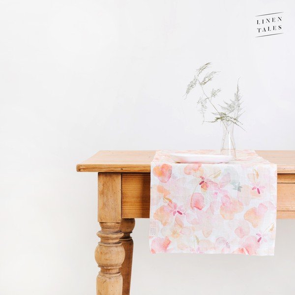 Runner da tavola in lino 200x40 cm Floral - Linen Tales-image-2