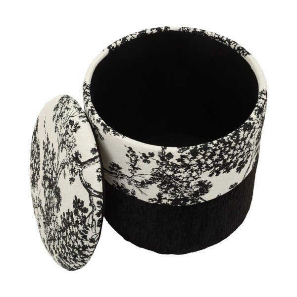 Poggiapiedi bianco e nero Oriental Style – Mauro Ferretti-image-2