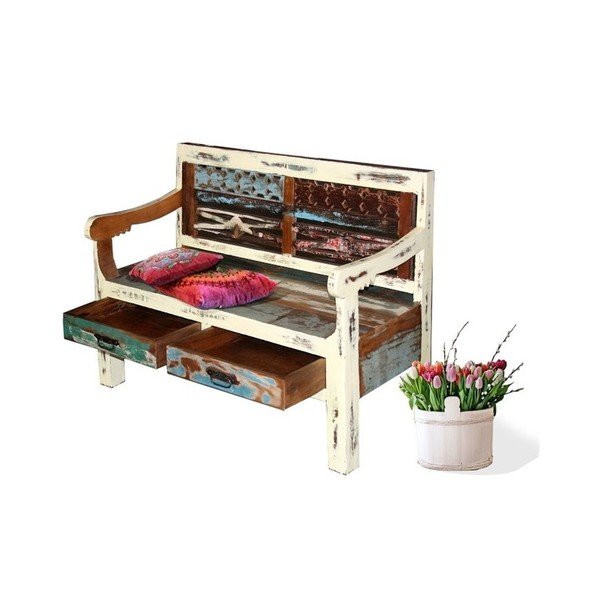 Panchina in legno esotico Garza - Støraa-image-2
